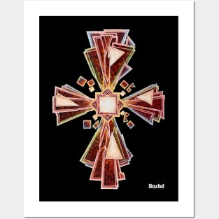 The Dark Abstract Cross Posters and Art